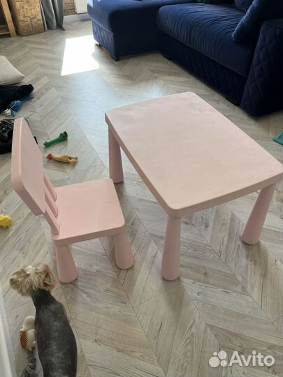 Детский стол и стул IKEA