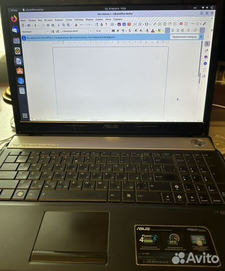 Ноутбук asus N61Vg 17