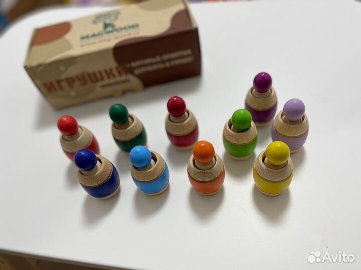 Деревянные развивающие игрушки пакетом