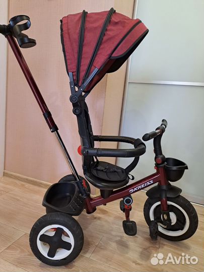 Детский велосипед с родительской ручкой