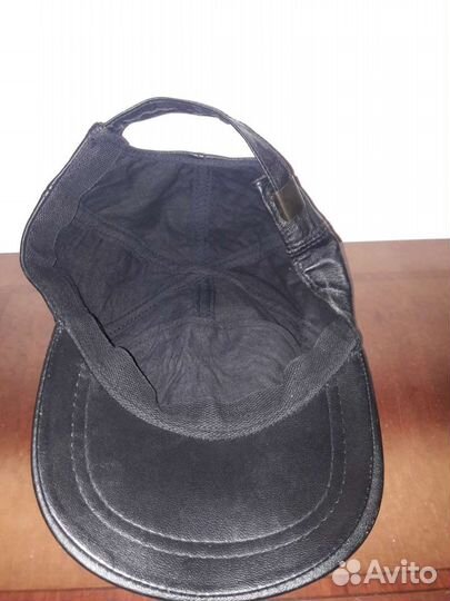 Бейсболка кожаная мужская