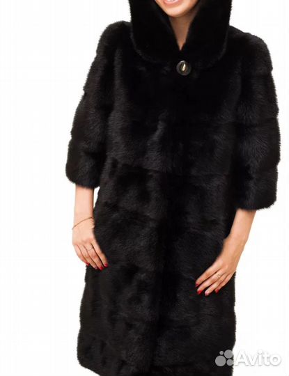 Шуба норковая 46 48 бу черная