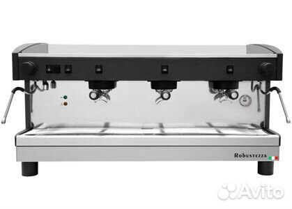 Кофемашина ПОЛУАВТОМАТ robustezza ST3M/ черная+выс