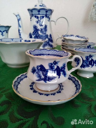 Сервиз чайный гжель новый