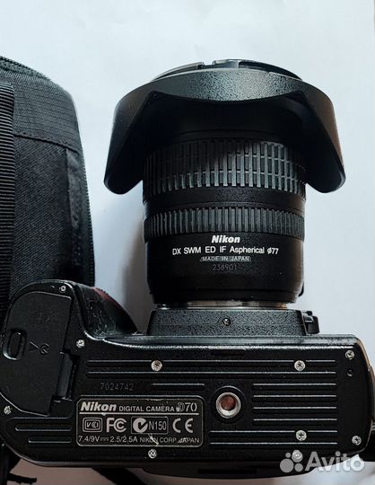 Камера Nikon D70 и объектив DX AF-S Nikkor 12-24mm