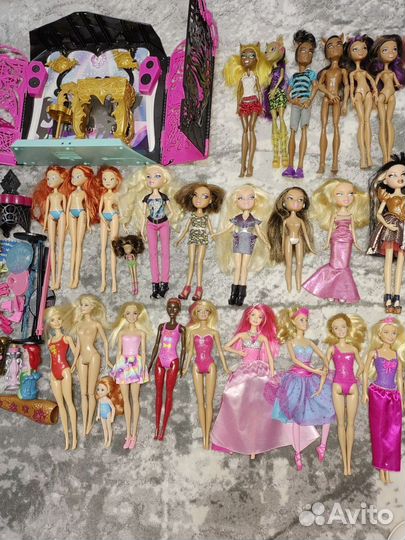 Куклы пакетом монстер хай братц барби