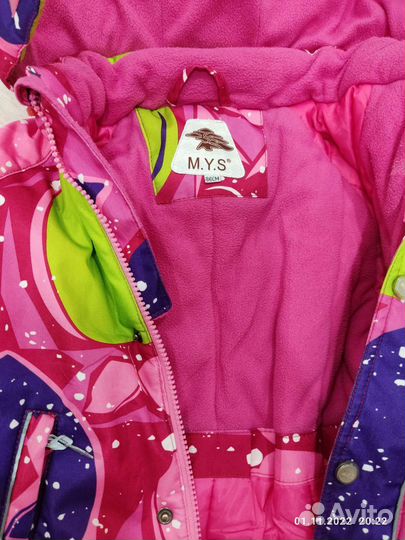 Зимний комбинезон для девочки 80 86