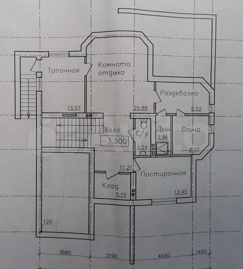 Коттедж 330 м² на участке 7 сот.