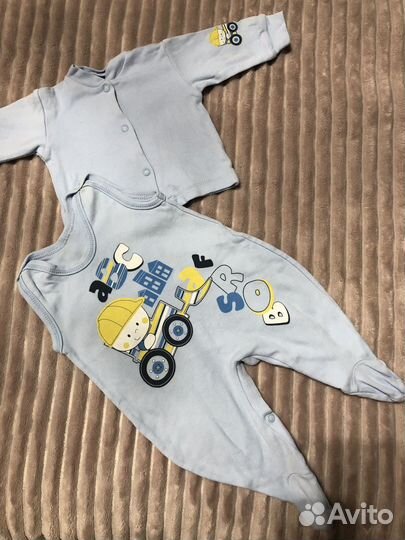 Пакет фирменных вещей на мальчика от 0 до 6 мес