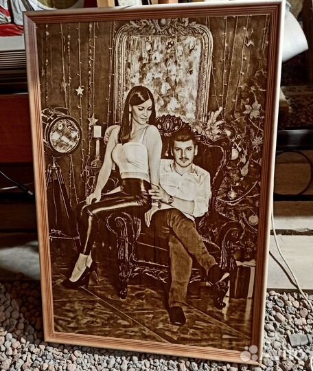 Выжигание портретов на дереве