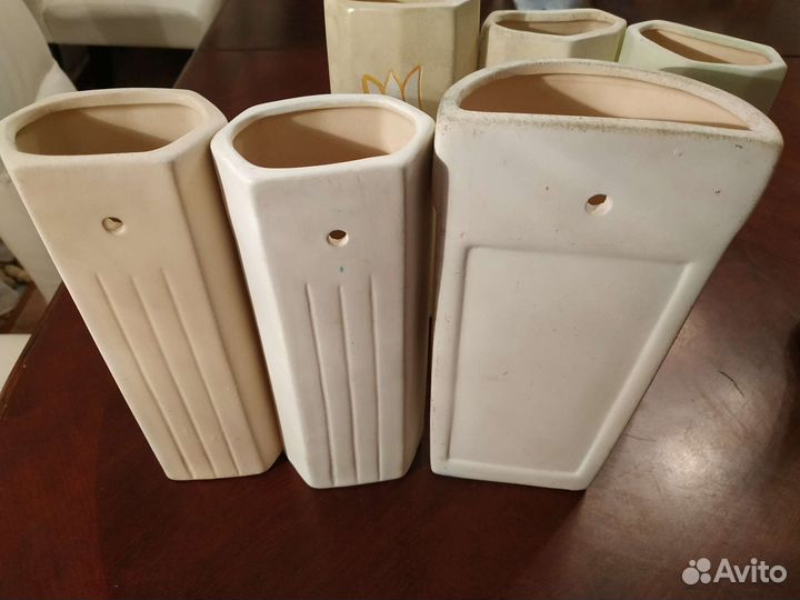 Подвесные настенные керамические вазы для декора