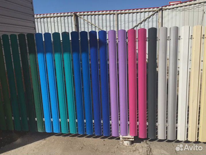 Штакетник металлический Установка забора