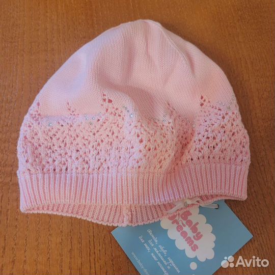 Шапка для девочки на весну лето 50-52