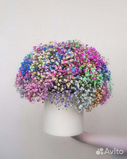 Гипсофила в шляпной коробке