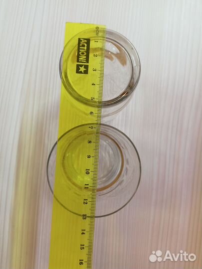 Стаканы и фужер СССР, стекло, позолота. Добор