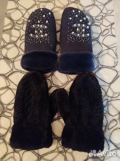 Варежки меховые