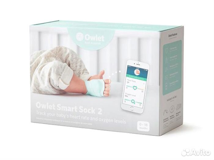 Умный носок для младенцев Owlet smart sock 2