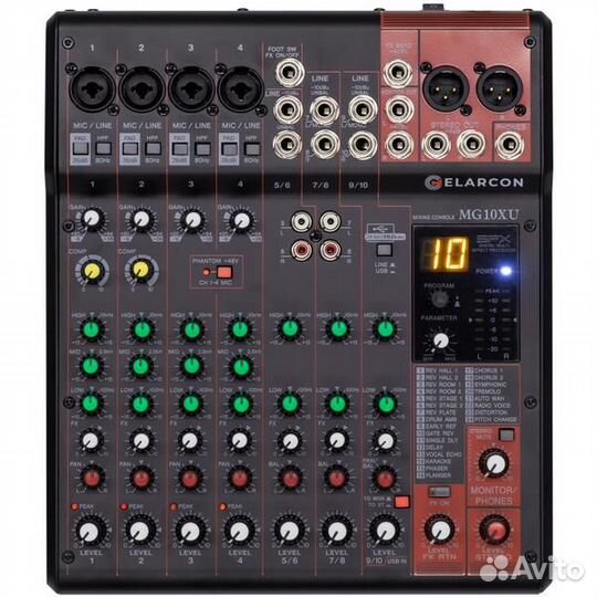 Аналоговый микшерный пульт elarcon MG10XU