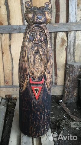 Скульптура из дерева «Велес»