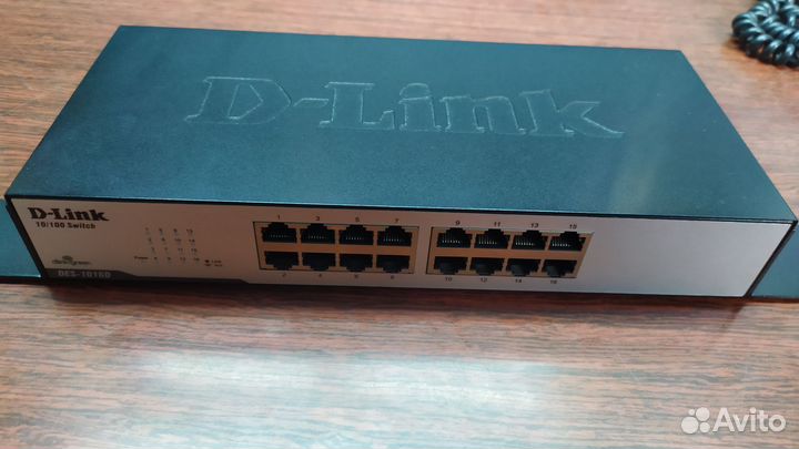 Сетевой коммутатор D-Link 10/100 Switch DES-1016D