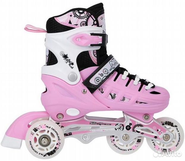 Коньки 4 в1 роликовые/ледовые Nils NH10905, регул