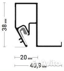 Теневой профиль brus 06 для натяжных потолков