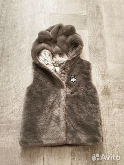 Жилетка меховая детская