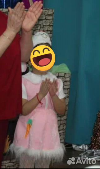 Новогодний костюм зайца для девочки