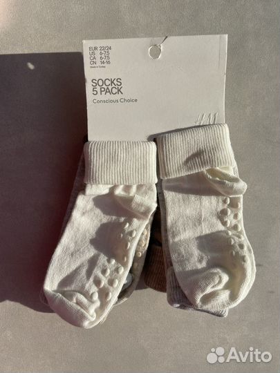 Панама, носки H&M, повязки, пинетки и др