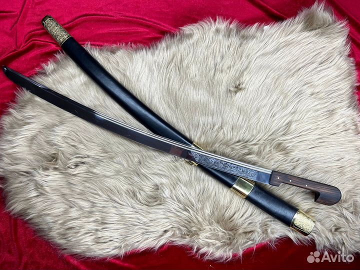 Шашка Кавказская резная силовая рубка