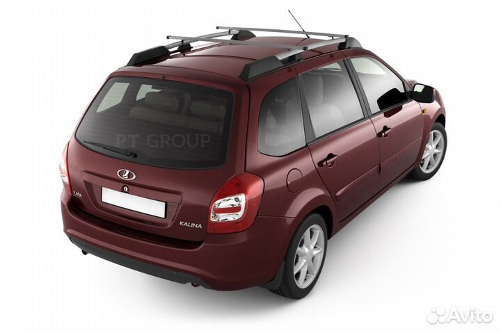 Рейлинги LADA Калина II универсал серебристый муар