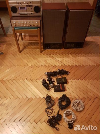 Акустические колонки S-90 и усилитель Бриг-001