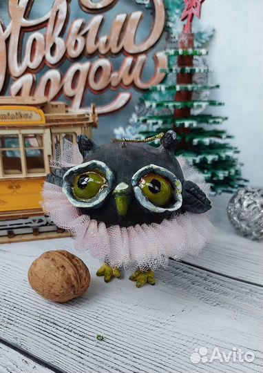 Елочная игрушка Сова