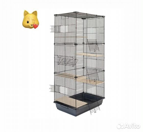 Домик-клетка для шиншилл, высота 126см