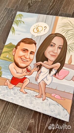 Портрет по фото, шарж