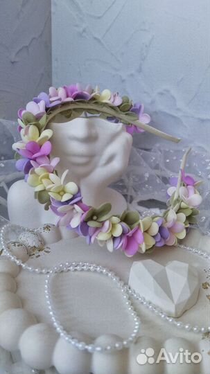 Ободок для волос ручной работы