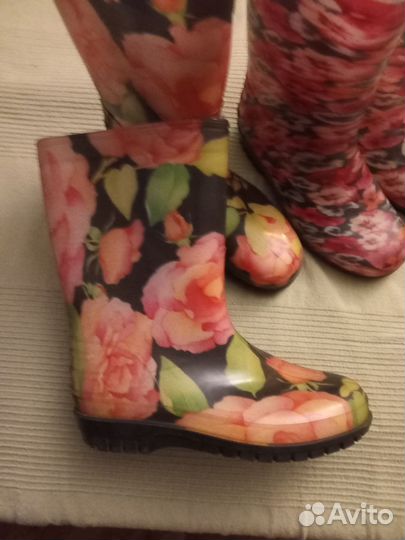 Сапоги резиновые р.37 и 38