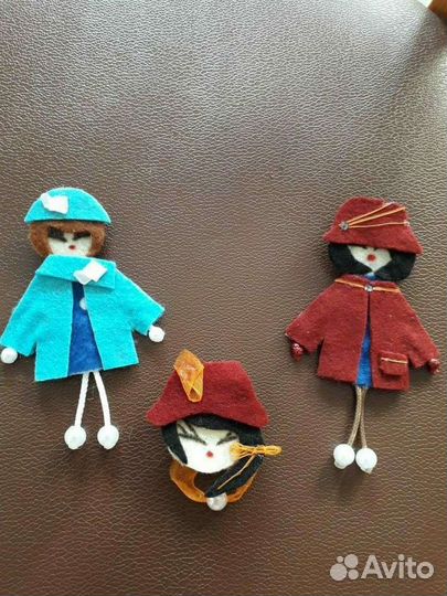 Брелок, броши из фетра