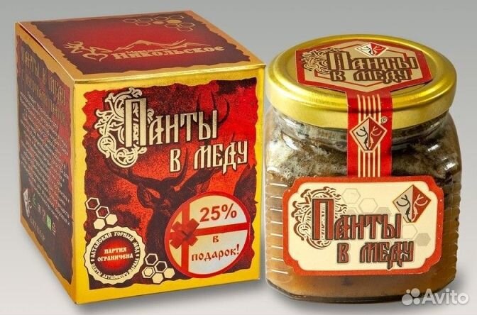 Панты Алтайского Марала в Меду(для мужчин и женщин