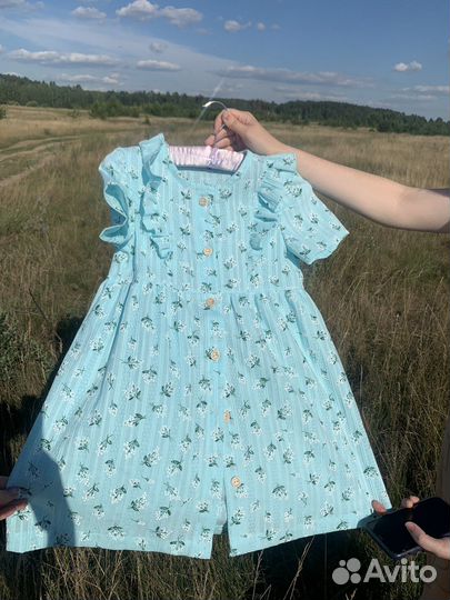 Платье для девочек из хлопка