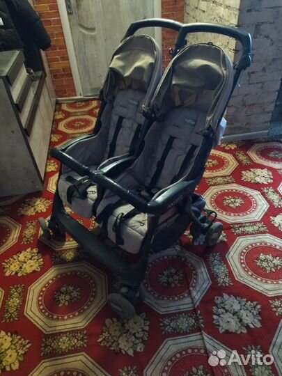 Коляска для двойни летняя прогулочная