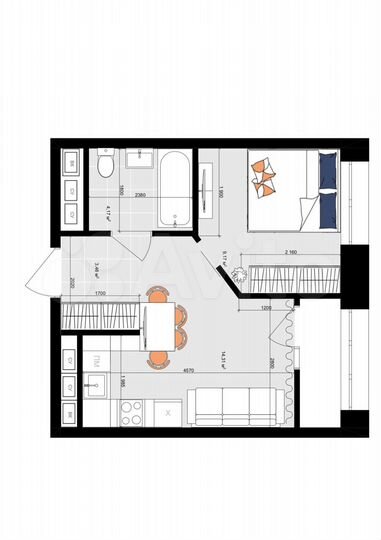 1-к. квартира, 33,5 м², 10/19 эт.