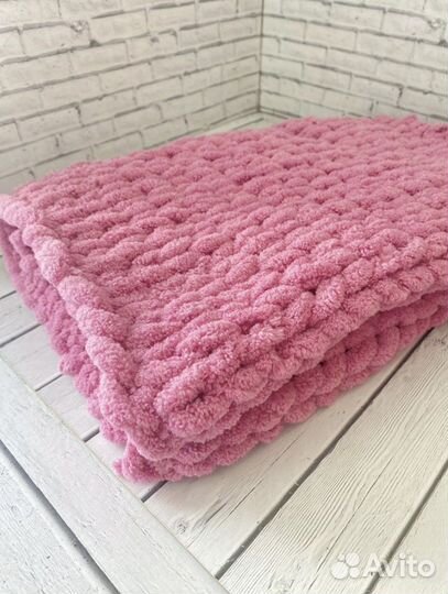 Плед детский вязаный ручная работа