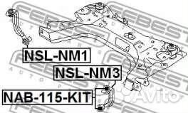 Стойка переднего стабилизатора левая nslnm3 (febes