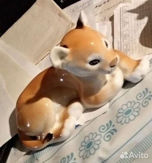 Статуэтки животных львёнок