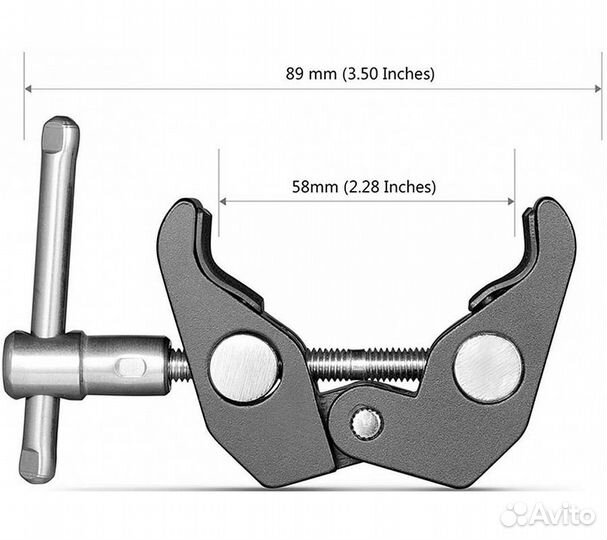 Держатель аксессуаров SmallRig Super Clamp 1/4 + 3
