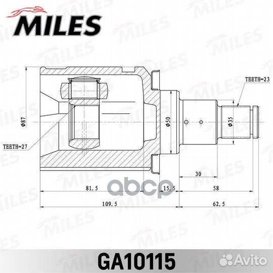 Шрус toyota/lexus RX300/330/350, ACU/MCU25/35