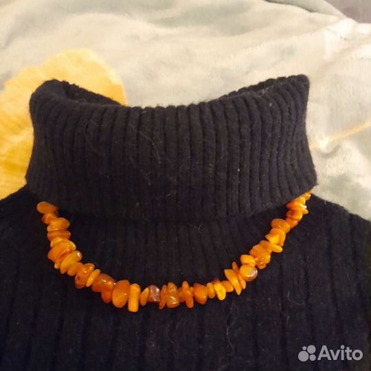 Янтарные бусы натуральные, СССР
