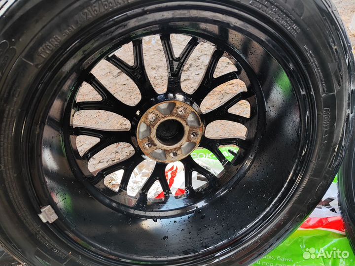 Литые диски 5x108 с резиной Toyo 215 /55 R17