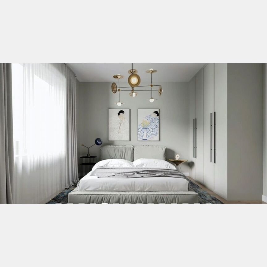 2-к. апартаменты, 55,1 м², 8/23 эт.